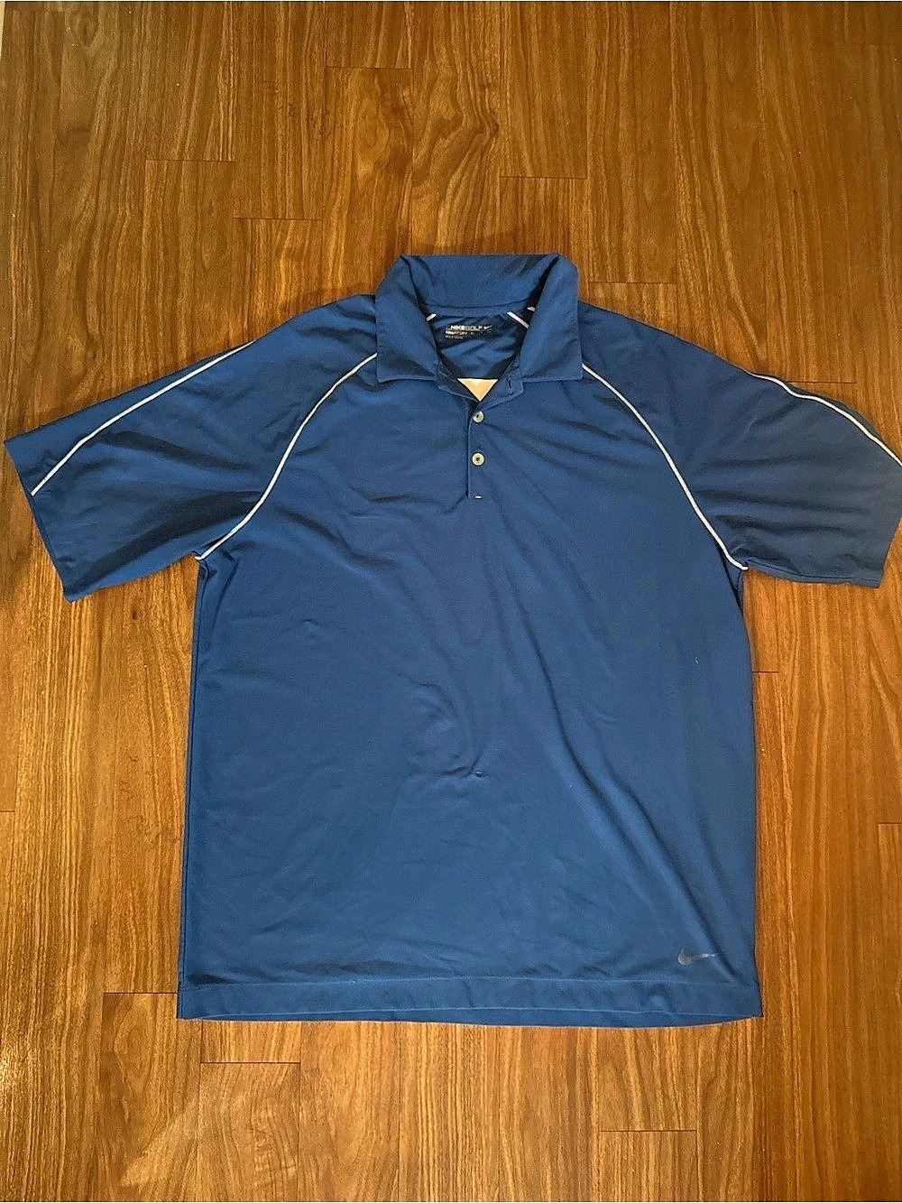 Vintage Nike Golf Dri-FIT Men's Blue Polo Size XL